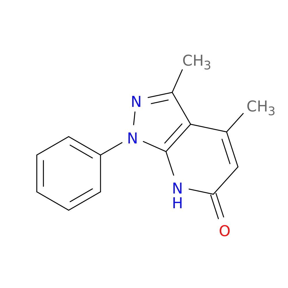 3,4-dimethyl-1-phenyl-1H-pyrazolo[3,4-b]pyridin-6-ol