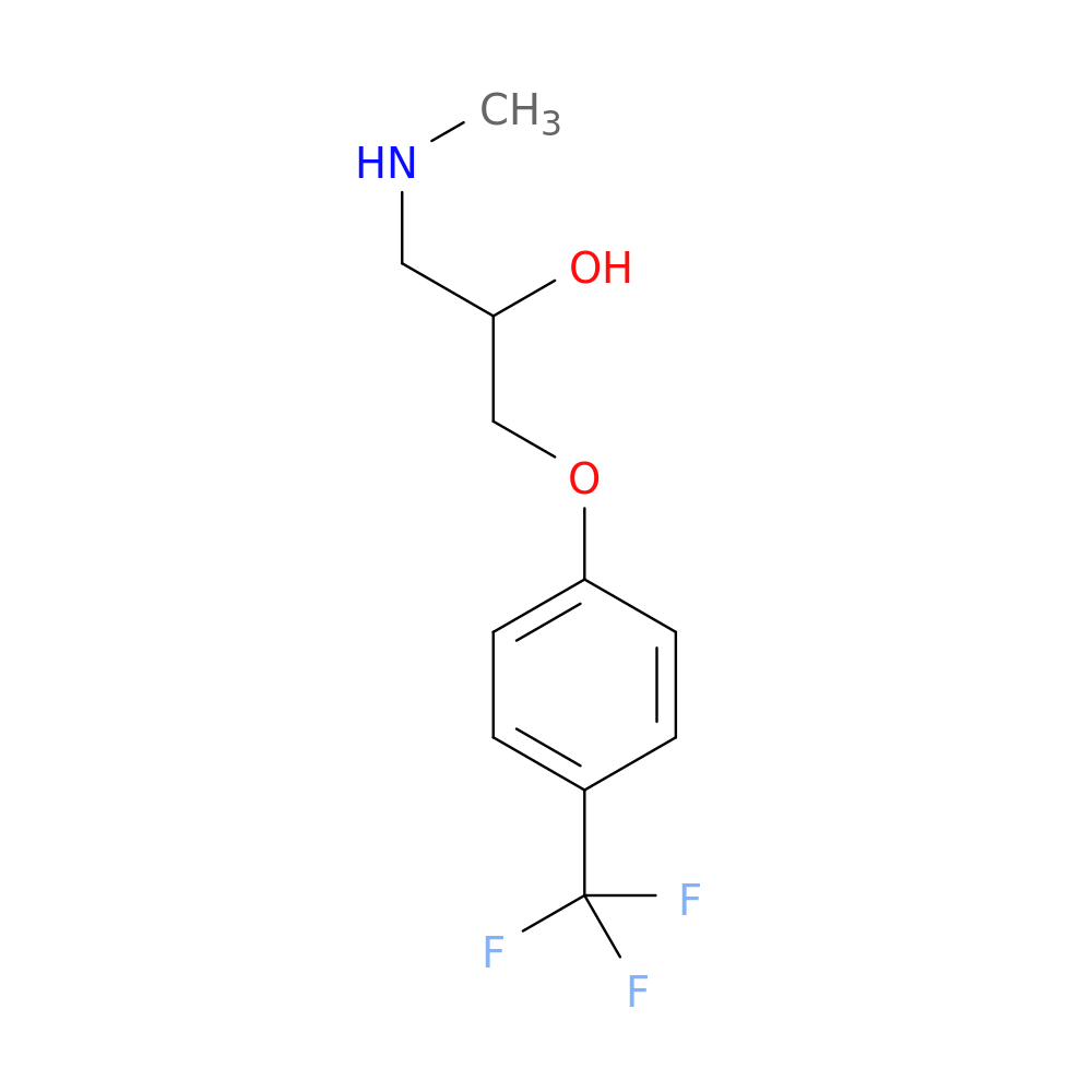 1-(methylamino)-3-[4-(trifluoromethyl)phenoxy]propan-2-ol