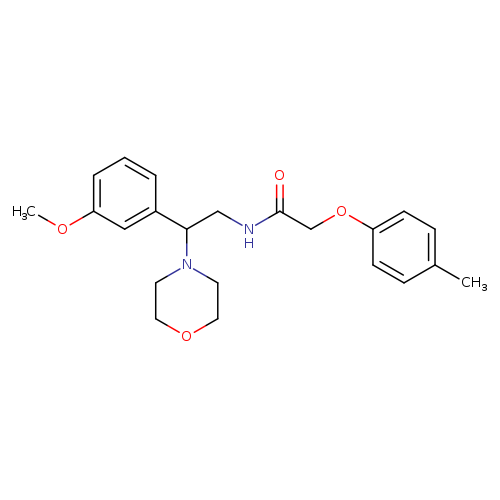 N-[2-(3-methoxyphenyl)-2-(morpholin-4-yl)ethyl]-2-(4-methylphenoxy)acetamide