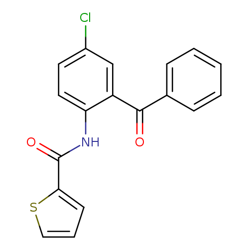 N-(2-benzoyl-4-chlorophenyl)thiophene-2-carboxamide
