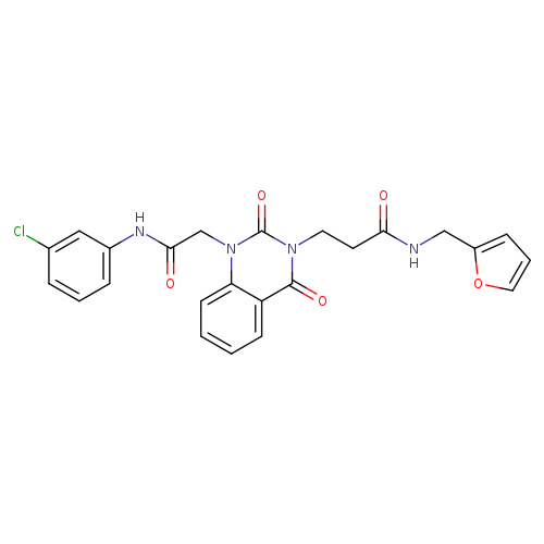 3-(1-{[(3-chlorophenyl)carbamoyl]methyl}-2,4-dioxo-1,2,3,4-tetrahydroquinazolin-3-yl)-N-[(furan-2-yl)methyl]propanamide