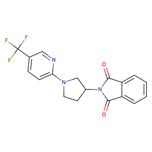 2-{1-[5-(trifluoromethyl)pyridin-2-yl]pyrrolidin-3-yl}-2,3-dihydro-1H-isoindole-1,3-dione