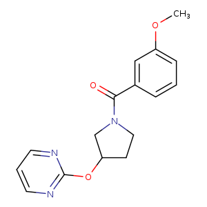 2-{[1-(3-methoxybenzoyl)pyrrolidin-3-yl]oxy}pyrimidine