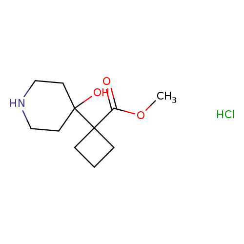 methyl 1-(4-hydroxypiperidin-4-yl)cyclobutane-1-carboxylate hydrochloride