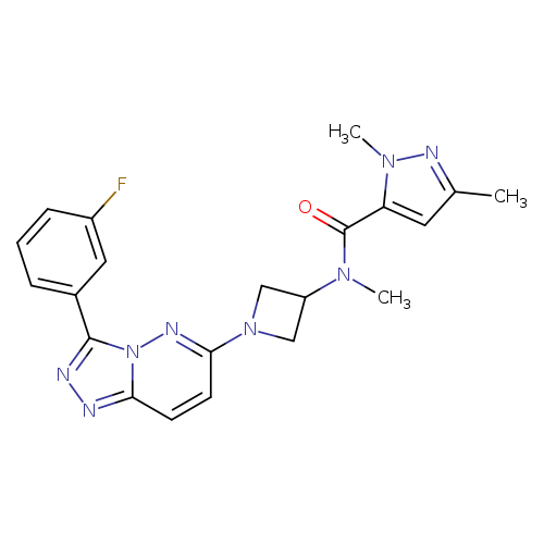 N-{1-[3-(3-fluorophenyl)-[1,2,4]triazolo[4,3-b]pyridazin-6-yl]azetidin-3-yl}-N,1,3-trimethyl-1H-pyrazole-5-carboxamide