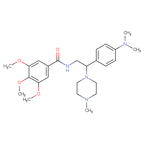 N-{2-[4-(dimethylamino)phenyl]-2-(4-methylpiperazin-1-yl)ethyl}-3,4,5-trimethoxybenzamide