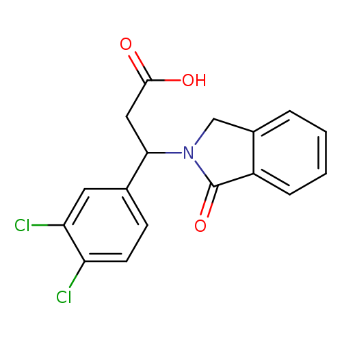 3-(3,4-dichlorophenyl)-3-(1-oxo-2,3-dihydro-1H-isoindol-2-yl)propanoic acid
