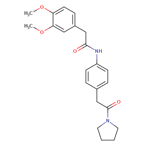 2-(3,4-dimethoxyphenyl)-N-{4-[2-oxo-2-(pyrrolidin-1-yl)ethyl]phenyl}acetamide