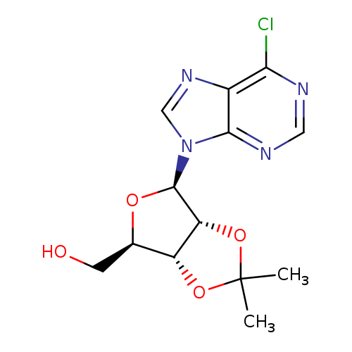 6-Chloro-9-[2,3-O-(1-methylethylidene)-beta-D-ribofuranosyl]-9H-Purine