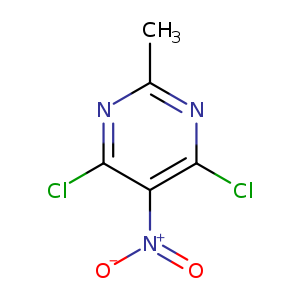 Pyrimidine, 4,6-dichloro-2-methyl-5-nitro-