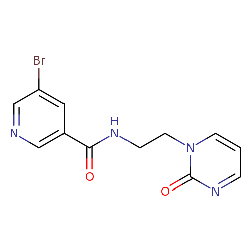 5-bromo-N-[2-(2-oxo-1,2-dihydropyrimidin-1-yl)ethyl]pyridine-3-carboxamide