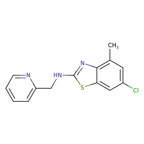 6-Chloro-4-methyl-N-(pyridin-2-ylmethyl)-1,3-benzothiazol-2-amine
