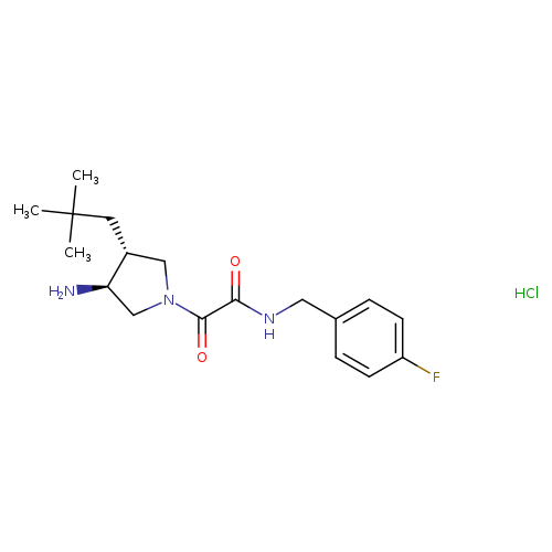rac-2-[(3R,4S)-3-amino-4-(2,2-dimethylpropyl)pyrrolidin-1-yl]-N-[(4-fluorophenyl)methyl]-2-oxoacetamide hydrochloride, trans