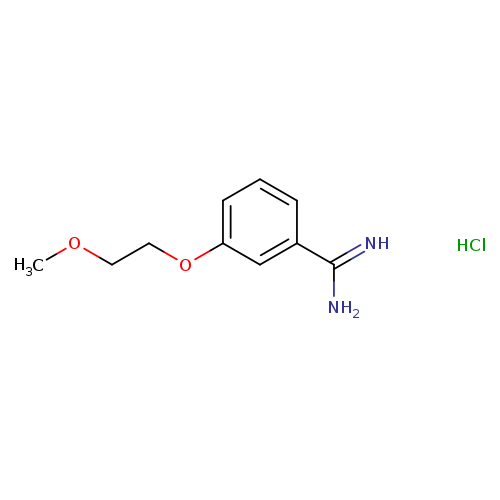 3-(2-methoxyethoxy)benzene-1-carboximidamide hydrochloride