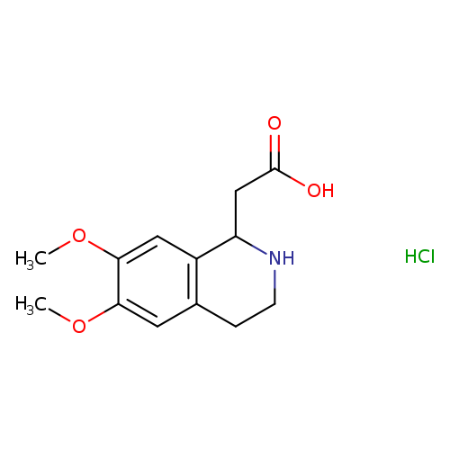 2-(6,7-dimethoxy-1,2,3,4-tetrahydroisoquinolin-1-yl)acetic acid hydrochloride