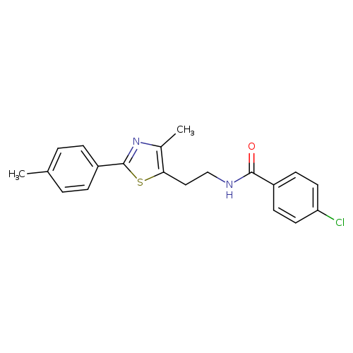 4-chloro-N-{2-[4-methyl-2-(4-methylphenyl)-1,3-thiazol-5-yl]ethyl}benzamide