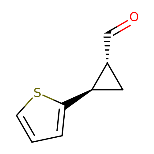 rac-(1R,2R)-2-(thiophen-2-yl)cyclopropane-1-carbaldehyde,trans