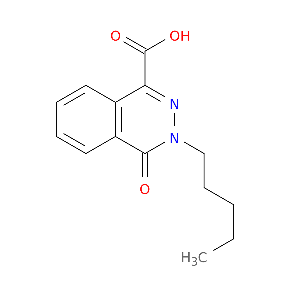 4-oxo-3-pentyl-3,4-dihydrophthalazine-1-carboxylic acid