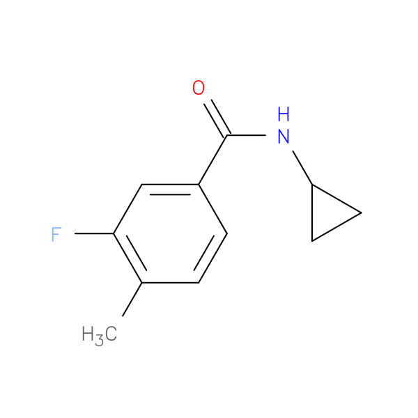 N-cyclopropyl-3-fluoro-4-methylbenzamide