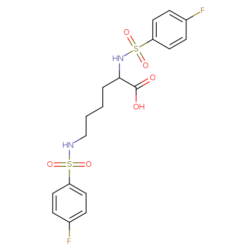 2,6-bis(4-fluorobenzenesulfonamido)hexanoic acid