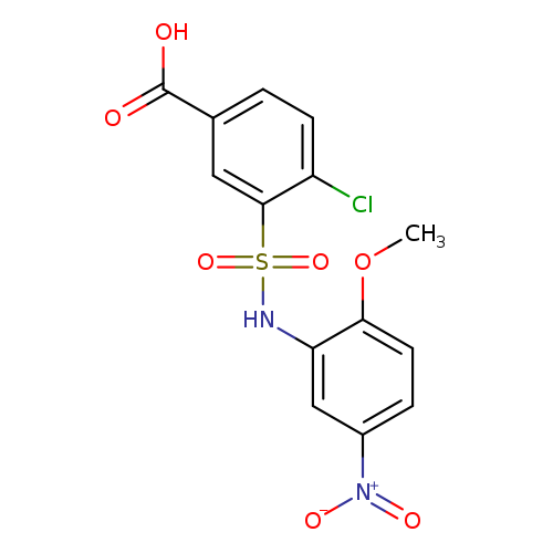 4-Chloro-3-(2-methoxy-5-nitro-phenylsulfamoyl)-benzoic acid