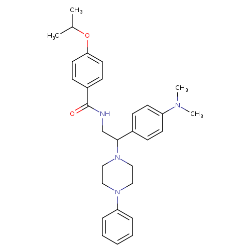 N-{2-[4-(dimethylamino)phenyl]-2-(4-phenylpiperazin-1-yl)ethyl}-4-(propan-2-yloxy)benzamide