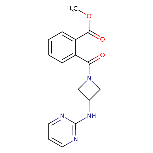 methyl 2-{3-[(pyrimidin-2-yl)amino]azetidine-1-carbonyl}benzoate