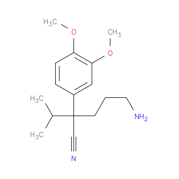 4-Cyano-4-(3,4-dimethoxyphenyl)-5-methylhexylamine