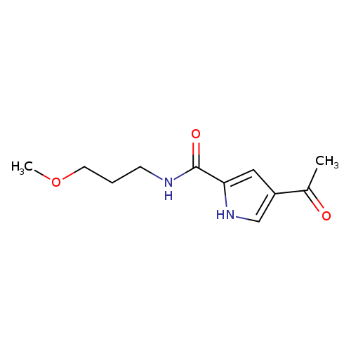 4-acetyl-N-(3-methoxypropyl)-1H-pyrrole-2-carboxamide