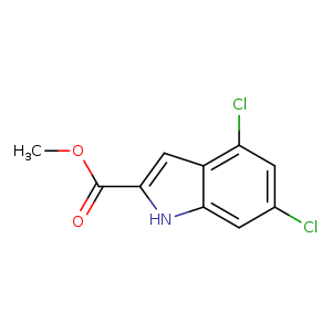 1H-Indole-2-carboxylic acid, 4,6-dichloro-, Methyl ester