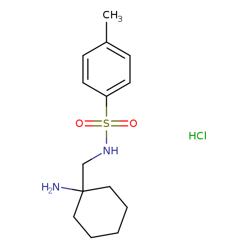 N-[(1-aminocyclohexyl)methyl]-4-methylbenzene-1-sulfonamide hydrochloride
