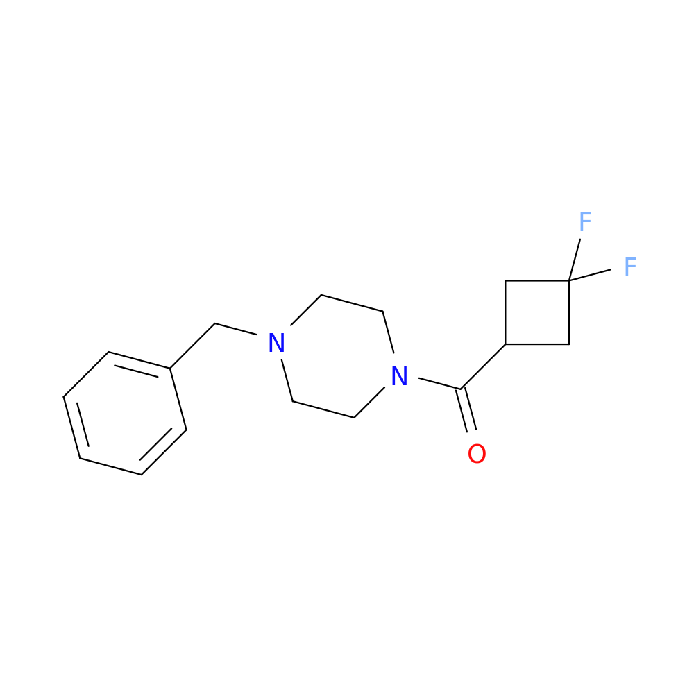 1-benzyl-4-(3,3-difluorocyclobutanecarbonyl)piperazine
