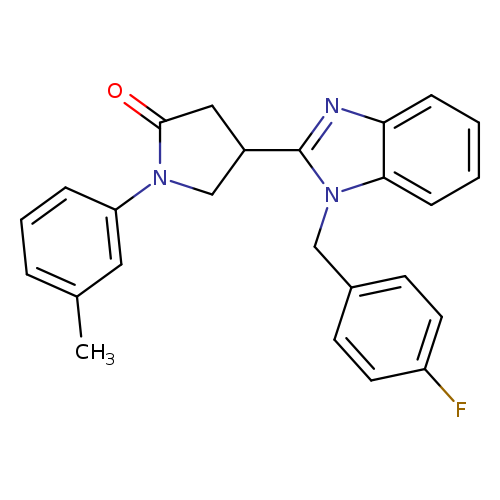 4-{1-[(4-fluorophenyl)methyl]-1H-1,3-benzodiazol-2-yl}-1-(3-methylphenyl)pyrrolidin-2-one