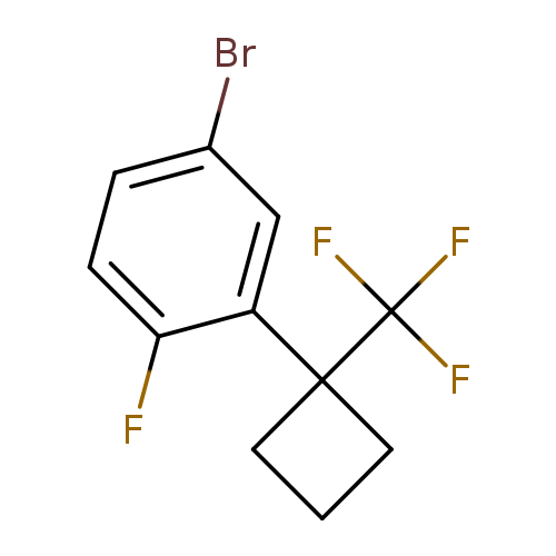 4-bromo-1-fluoro-2-[1-(trifluoromethyl)cyclobutyl]benzene