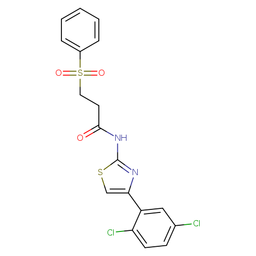 3-(benzenesulfonyl)-N-[4-(2,5-dichlorophenyl)-1,3-thiazol-2-yl]propanamide