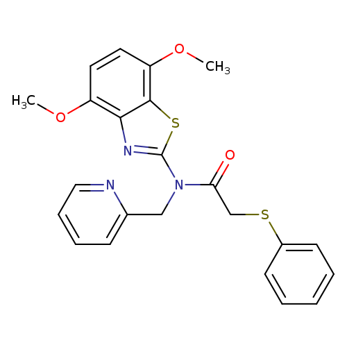 N-(4,7-dimethoxy-1,3-benzothiazol-2-yl)-2-(phenylsulfanyl)-N-[(pyridin-2-yl)methyl]acetamide