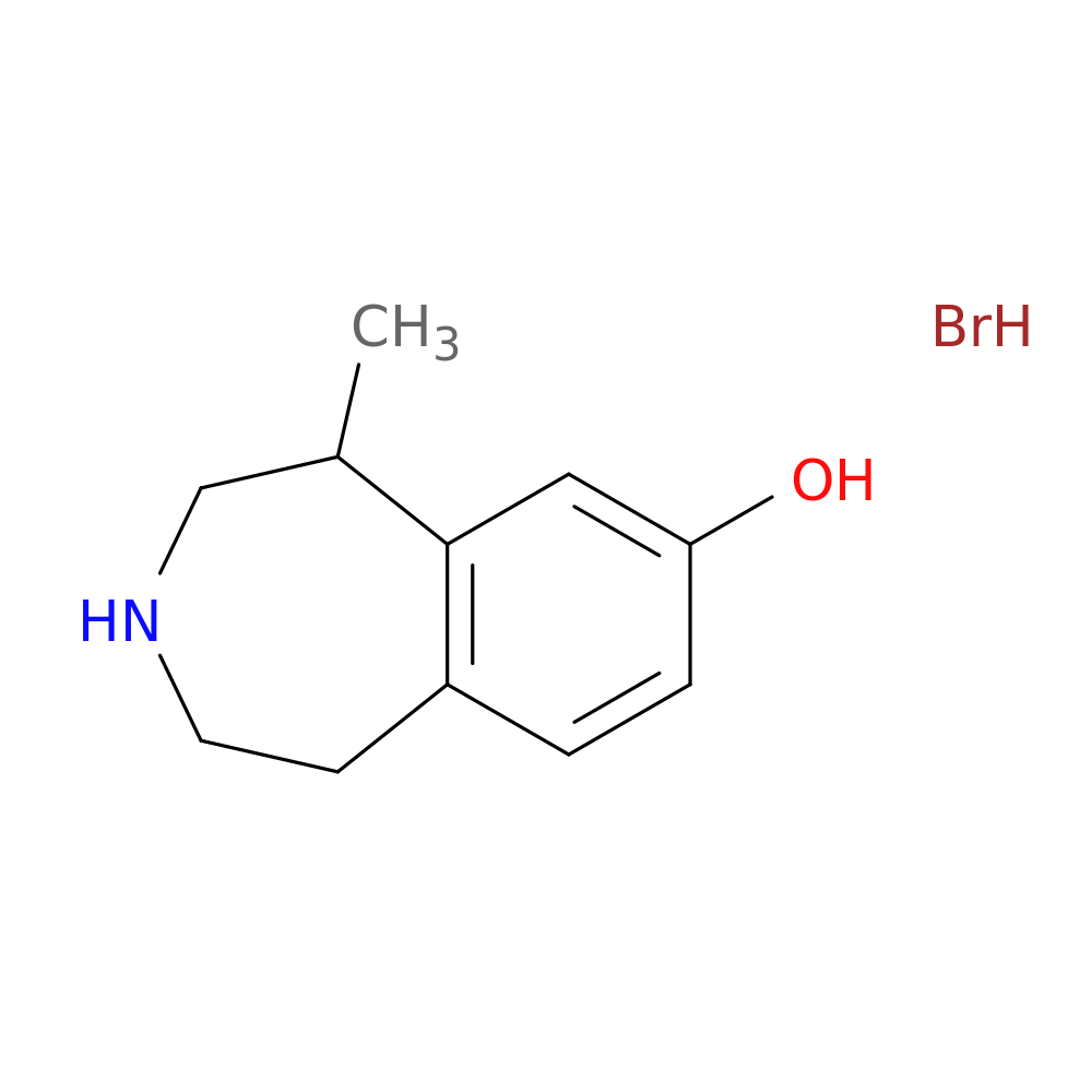 5-methyl-2,3,4,5-tetrahydro-1H-3-benzazepin-7-ol hydrobromide