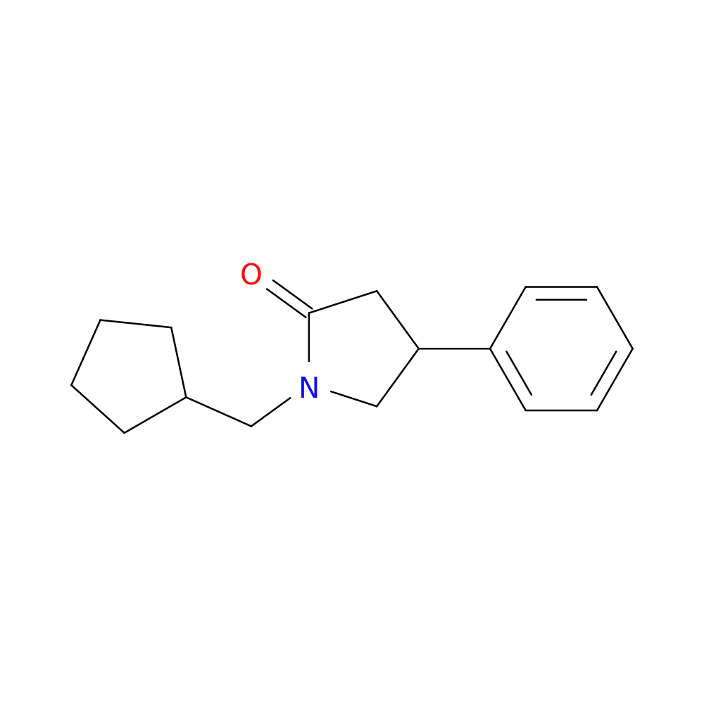 1-(cyclopentylmethyl)-4-phenylpyrrolidin-2-one