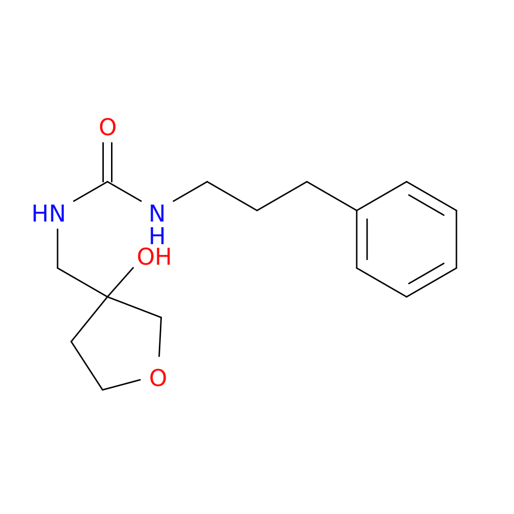 3-[(3-hydroxyoxolan-3-yl)methyl]-1-(3-phenylpropyl)urea