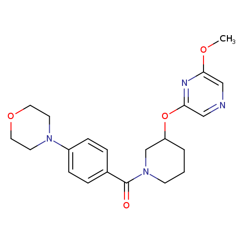 4-(4-{3-[(6-methoxypyrazin-2-yl)oxy]piperidine-1-carbonyl}phenyl)morpholine