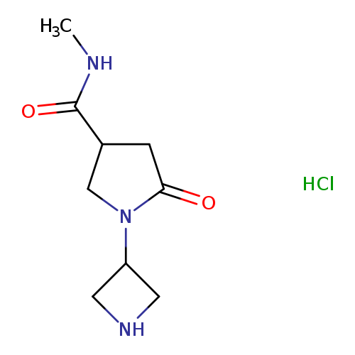1-(Azetidin-3-yl)-n-methyl-5-oxopyrrolidine-3-carboxamide hydrochloride