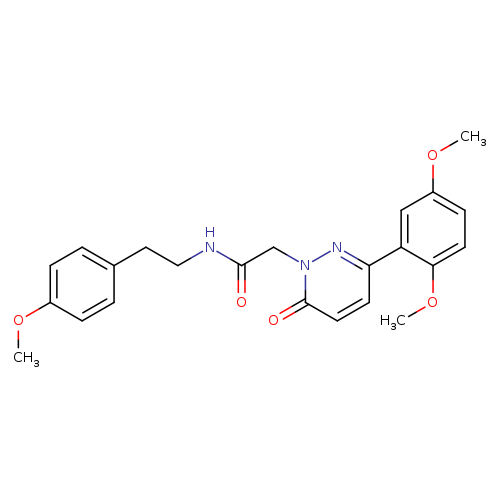 2-[3-(2,5-dimethoxyphenyl)-6-oxo-1,6-dihydropyridazin-1-yl]-N-[2-(4-methoxyphenyl)ethyl]acetamide