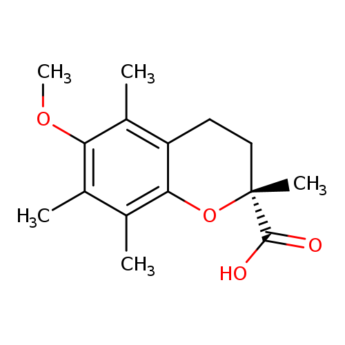 2H-1-Benzopyran-2-carboxylic acid, 3,4-dihydro-6-methoxy-2,5,7,8-tetramethyl-, (2R)-