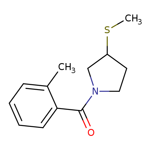 1-(2-methylbenzoyl)-3-(methylsulfanyl)pyrrolidine