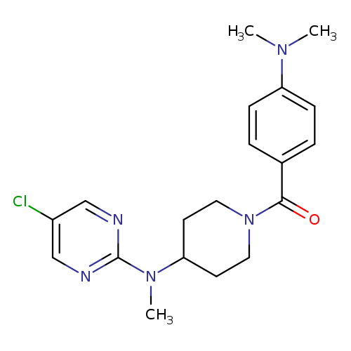 5-chloro-N-{1-[4-(dimethylamino)benzoyl]piperidin-4-yl}-N-methylpyrimidin-2-amine