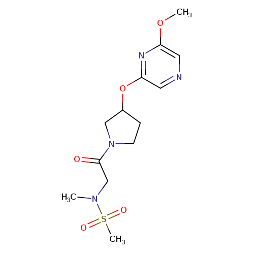 N-(2-{3-[(6-methoxypyrazin-2-yl)oxy]pyrrolidin-1-yl}-2-oxoethyl)-N-methylmethanesulfonamide