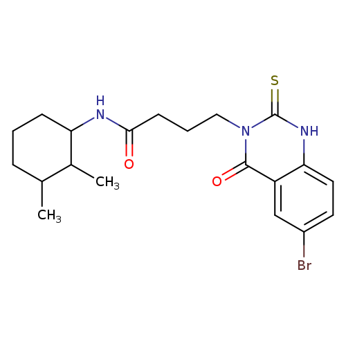 4-(6-bromo-4-oxo-2-sulfanylidene-1,2,3,4-tetrahydroquinazolin-3-yl)-N-(2,3-dimethylcyclohexyl)butanamide