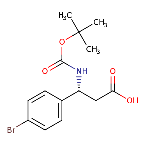 Benzenepropanoic acid, 4-bromo-β-[[(1,1-dimethylethoxy)carbonyl]amino]-, (βR)-