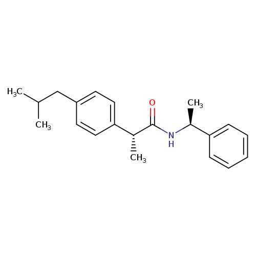 (S,R)-N-(1-Phenylethyl) Ibuprofen AMide