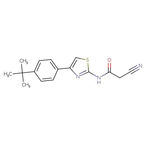 N-[4-(4-tert-butylphenyl)-1,3-thiazol-2-yl]-2-cyanoacetamide